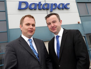 (L to R) Patrick Kickham, director, Datapac and Brian Hayes T.D., Minister of State at the Department of Public Expenditure and Reform 